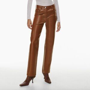 Aritzia Wilfred The Melina™ Super High-Rise Pant - Epicurean Brown S